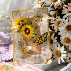 forest elf series flower fairy lace decorative paper b4