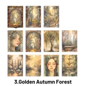 Forest Fantasy Series Fantasy Forest Theme Decorative Material Paper forest fantasy series fantasy forest theme decorative material paper 3