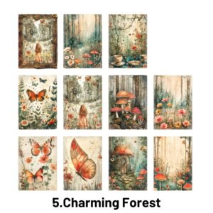 Forest Fantasy Series Fantasy Forest Theme Decorative Material Paper forest fantasy series fantasy forest theme decorative material paper 5