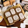 Forest Floral Series Wooden Rubber Stamp