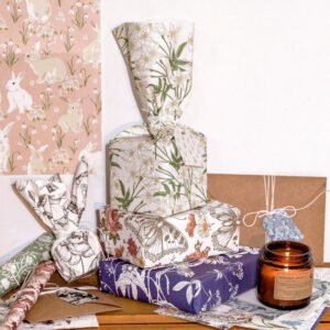 forest letters series vintage hand painted plant paper pack b2
