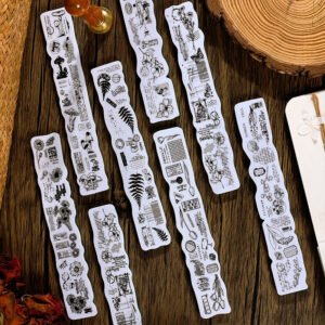Forest Travel Notes Series Vintage Plant Foam Rubber Stamp