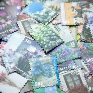 four seasons garden series stamp sticker book b2