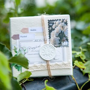 four seasons garden series stamp sticker book b3