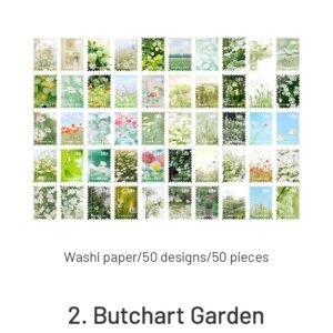 four seasons garden series stamp sticker book sku 2