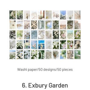 four seasons garden series stamp sticker book sku 6