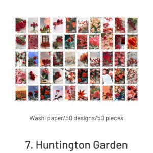 four seasons garden series stamp sticker book sku 7
