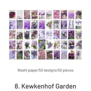four seasons garden series stamp sticker book sku 8