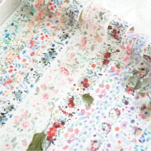 four seasons garden series vintage floral tape set b1