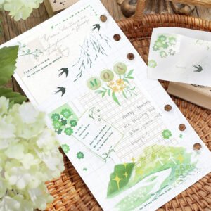 four seasons landscape washi tape fields beaches snow autumn b6