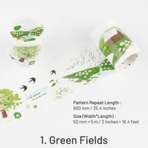 four seasons landscape washi tape fields beaches snow autumn sku 1