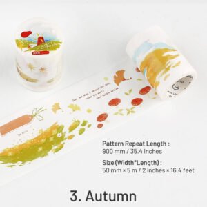 four seasons landscape washi tape fields beaches snow autumn sku 3