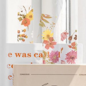 four seasons travel series translucent plant pet bookmarks b3