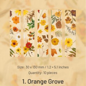 four seasons travel series translucent plant pet bookmarks sku 1