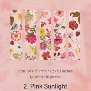 four seasons travel series translucent plant pet bookmarks sku 2