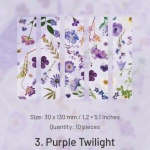 four seasons travel series translucent plant pet bookmarks sku 3