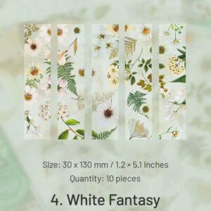 four seasons travel series translucent plant pet bookmarks sku 4