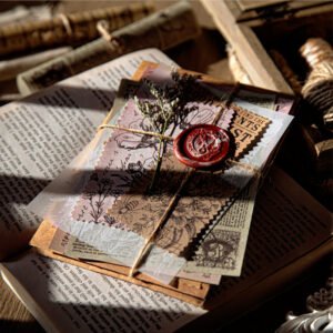 fragments of broken words retro scrapbook paper b5