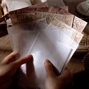 fragments of broken words retro scrapbook paper b6