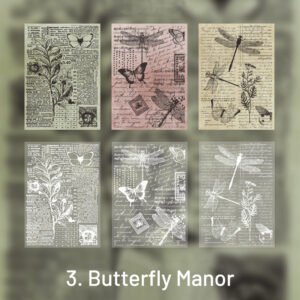 fragments of broken words retro scrapbook paper sku 3