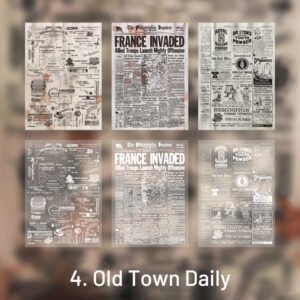 fragments of broken words retro scrapbook paper sku 4