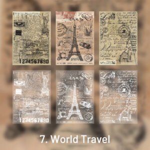 fragments of broken words retro scrapbook paper sku 7