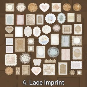frame scrapbook paper pack film note lace sku 4