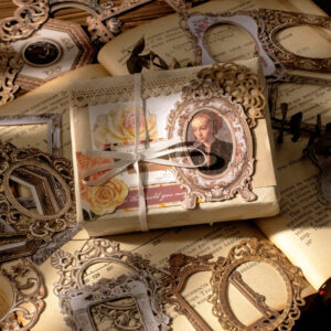 frame the romance series vintage hollow decorative paper b