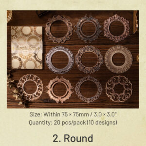 frame the romance series vintage hollow decorative paper sku 2