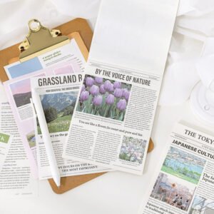 freeze the moment series retro newspaper decorative paper b2