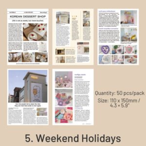 freeze the moment series retro newspaper decorative paper sku 5