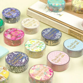 50CM TSUTSUMU Fresh Gem Floral Animal Damask Washi Tape