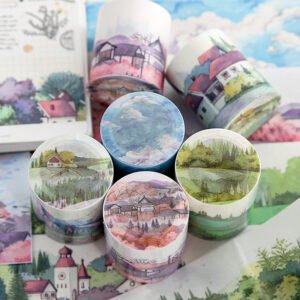 Cartoon Landscaping Journal Washi Tape