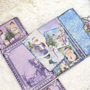frozen purple christmas mini project folio craft kit junk journal and add ons 0012
