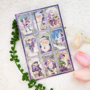 frozen purple christmas mini project folio craft kit junk journal and add ons 002