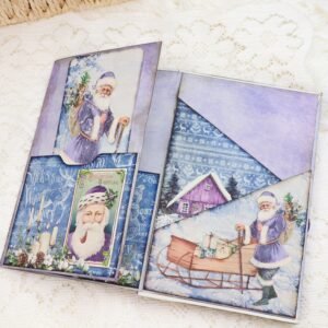 frozen purple christmas mini project folio craft kit junk journal and add ons 007