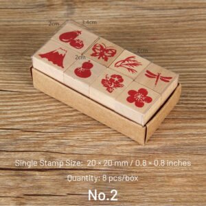 fun lifestyle patterns wooden rubber stamp set sku 2