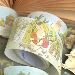 Animal Cute Cartoon Washi Tape - Rabbit, Cat, Dog, Squirrel