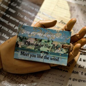 galaxy notes simple retro english pvc sticker b4