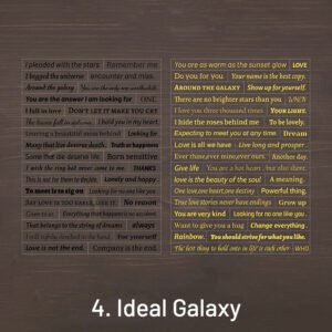 galaxy notes simple retro english pvc sticker sku 4