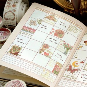 galaxy rose series fantasy romance washi tape b