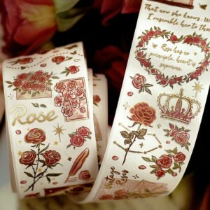 galaxy rose series fantasy romance washi tape c3