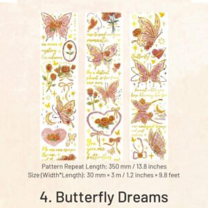 galaxy rose series fantasy romance washi tape sku 4