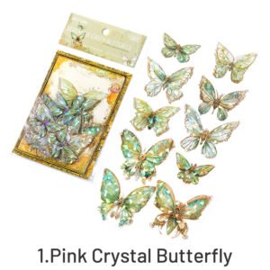 gem like glittering butterfly pet stickers sku 1