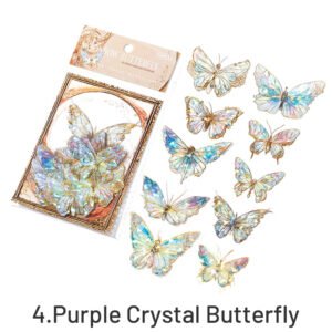 gem like glittering butterfly pet stickers sku 4