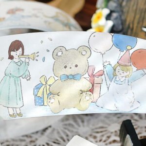 girl cartoon washi tape people music fairy b1