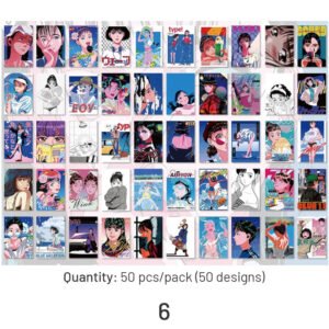 girl japanese anime people style washi sticker book sku 6
