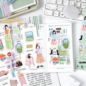 Girl Life Stickers - Characters, Travel girl life stickers characters travel b2