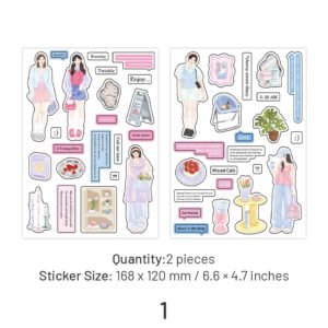 Girl Life Stickers - Characters, Travel girl life stickers characters travel sku 1
