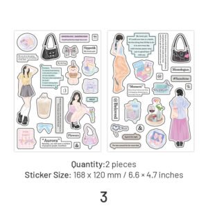 Girl Life Stickers - Characters, Travel girl life stickers characters travel sku 3